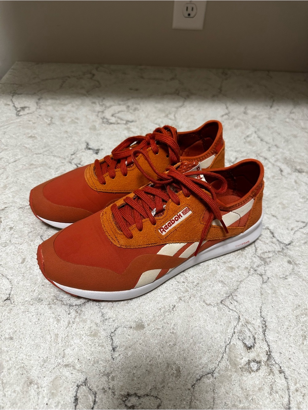 Reebok Classic Orange Running Sneakers